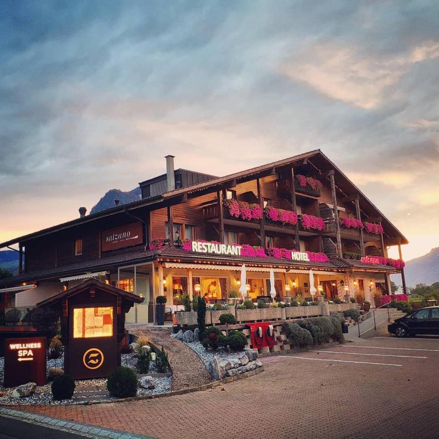 Salzano Hotel - Spa - Restaurant Unterseen Eksteriør billede